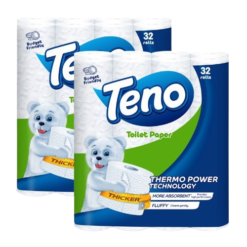 PAPEL SANITARIO-TENO (32 rollos)